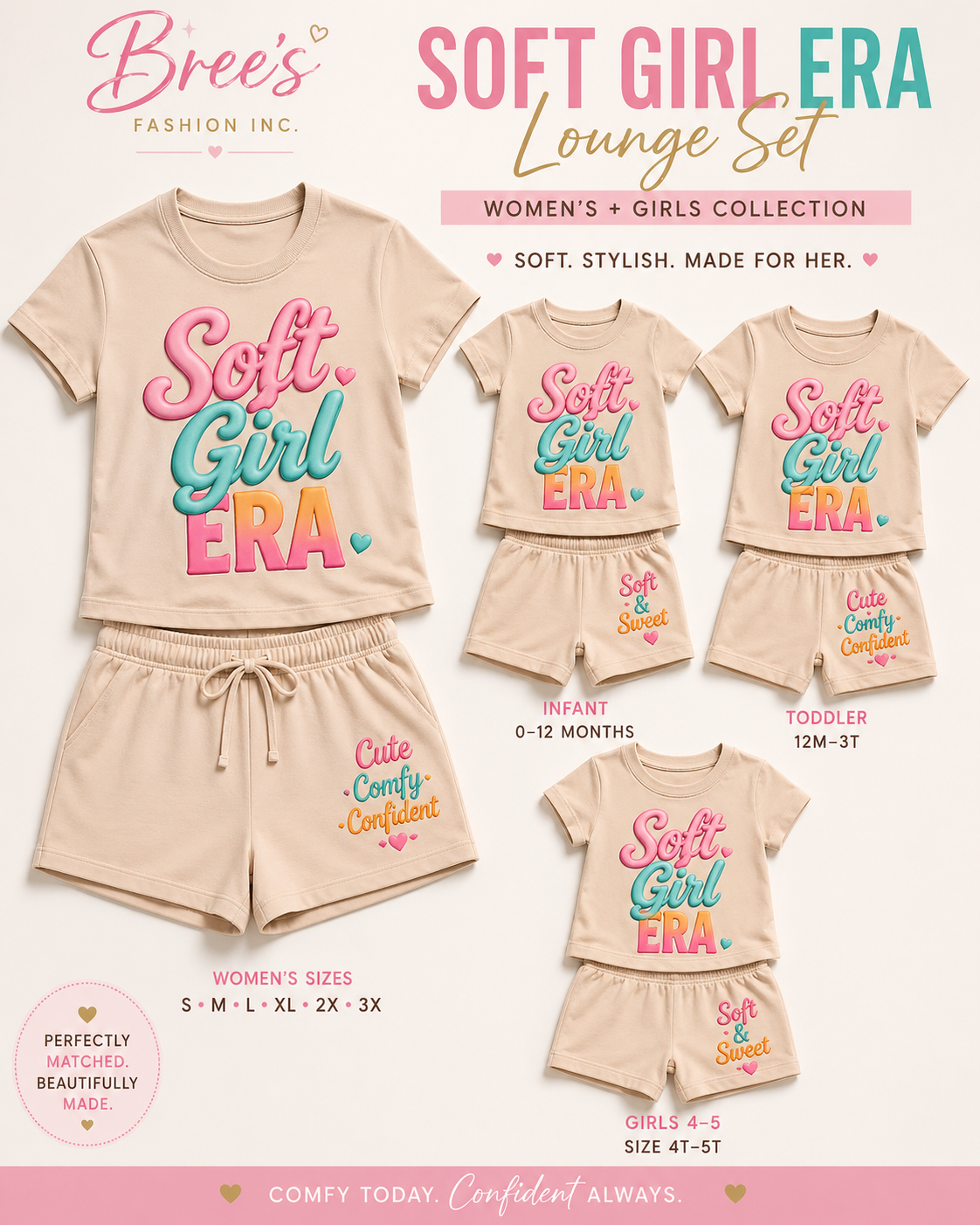 💅 Soft Girl Era Lounge Set