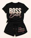 Boss Babe Short Set