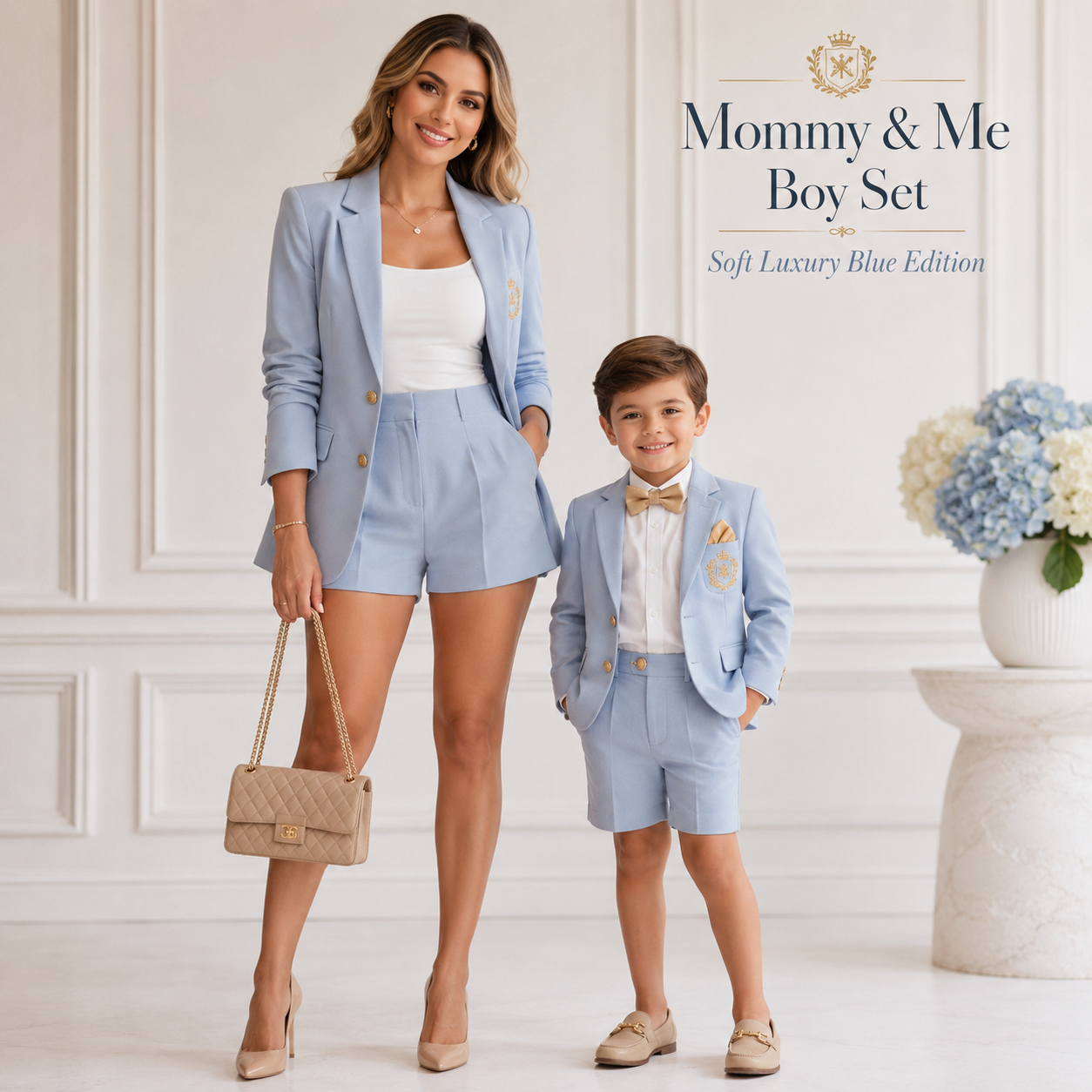 Mini Boss Mommy & Me Boy Summer Set — Mini