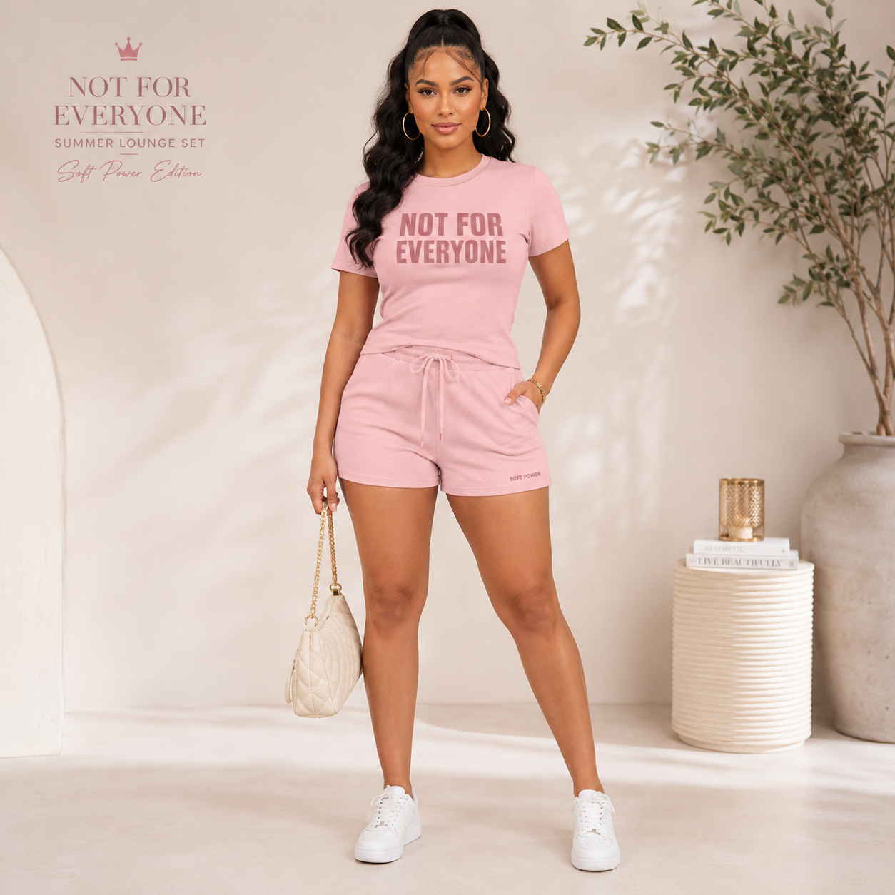 “Not For Everyone” Summer Lounge Set – Soft Power Edition