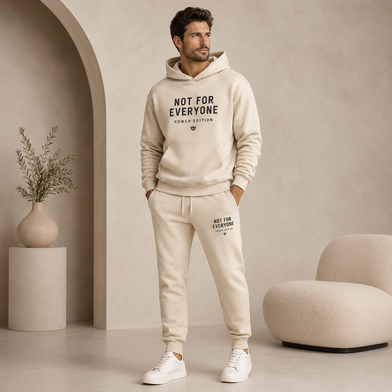 “Not For Everyone” Men’s Lounge Set – Power Edition