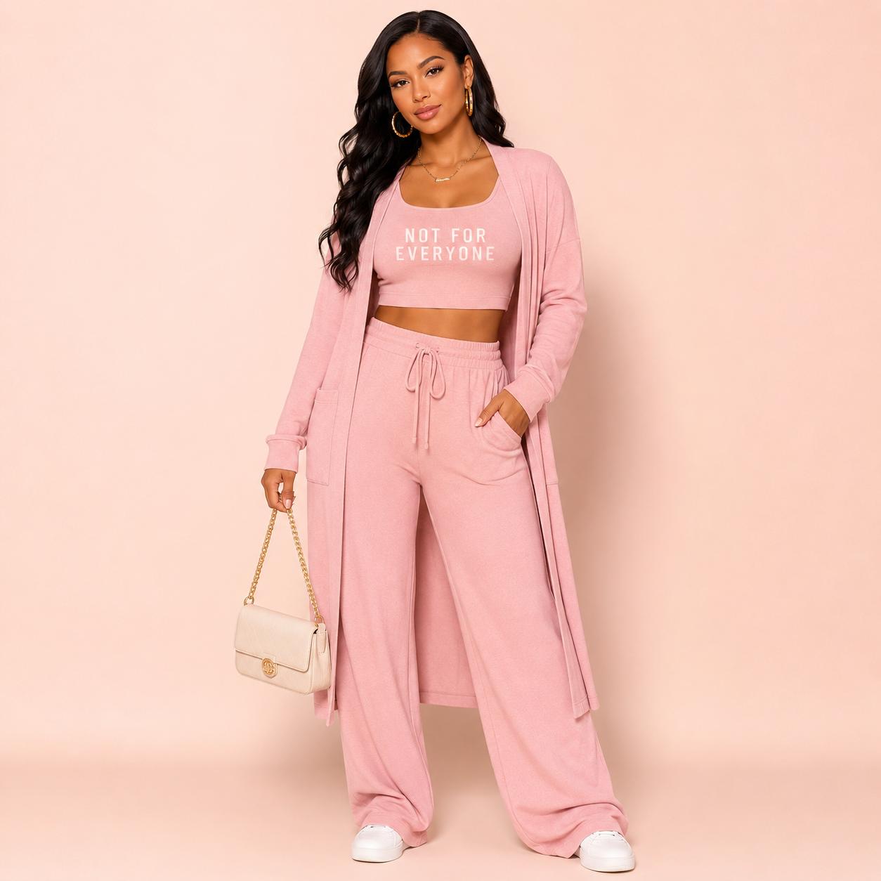 “Not For Everyone” 3-Piece Lounge Set – Soft Power Collection