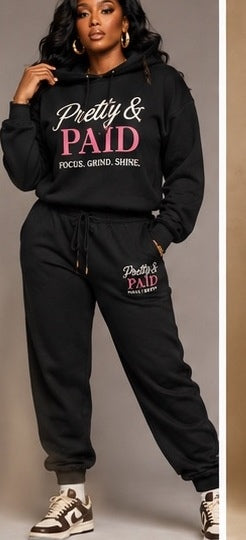 Pretty & Paid Hoodie Set