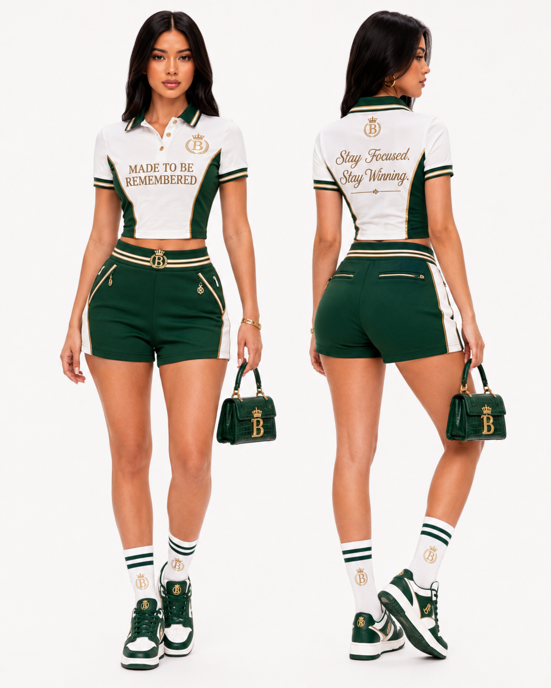 Royal Confidence Shorts Set